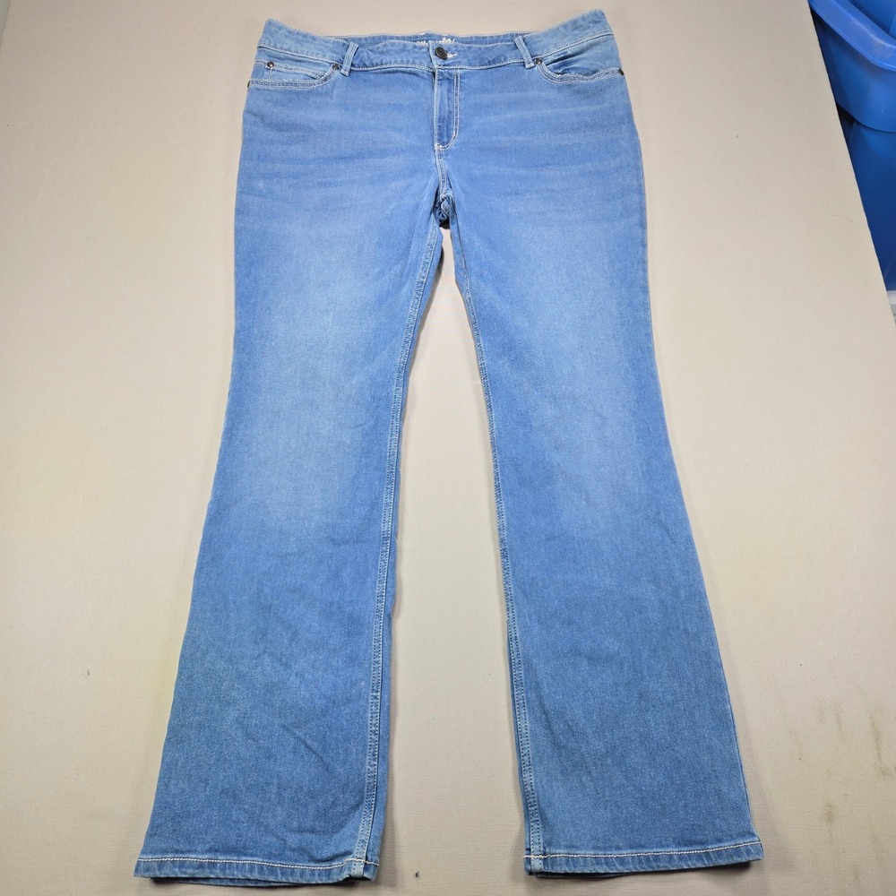 Wrangler Jeans Bootcut 09MWZCD Stretch Embroidered Blue Womens 19 x 34
